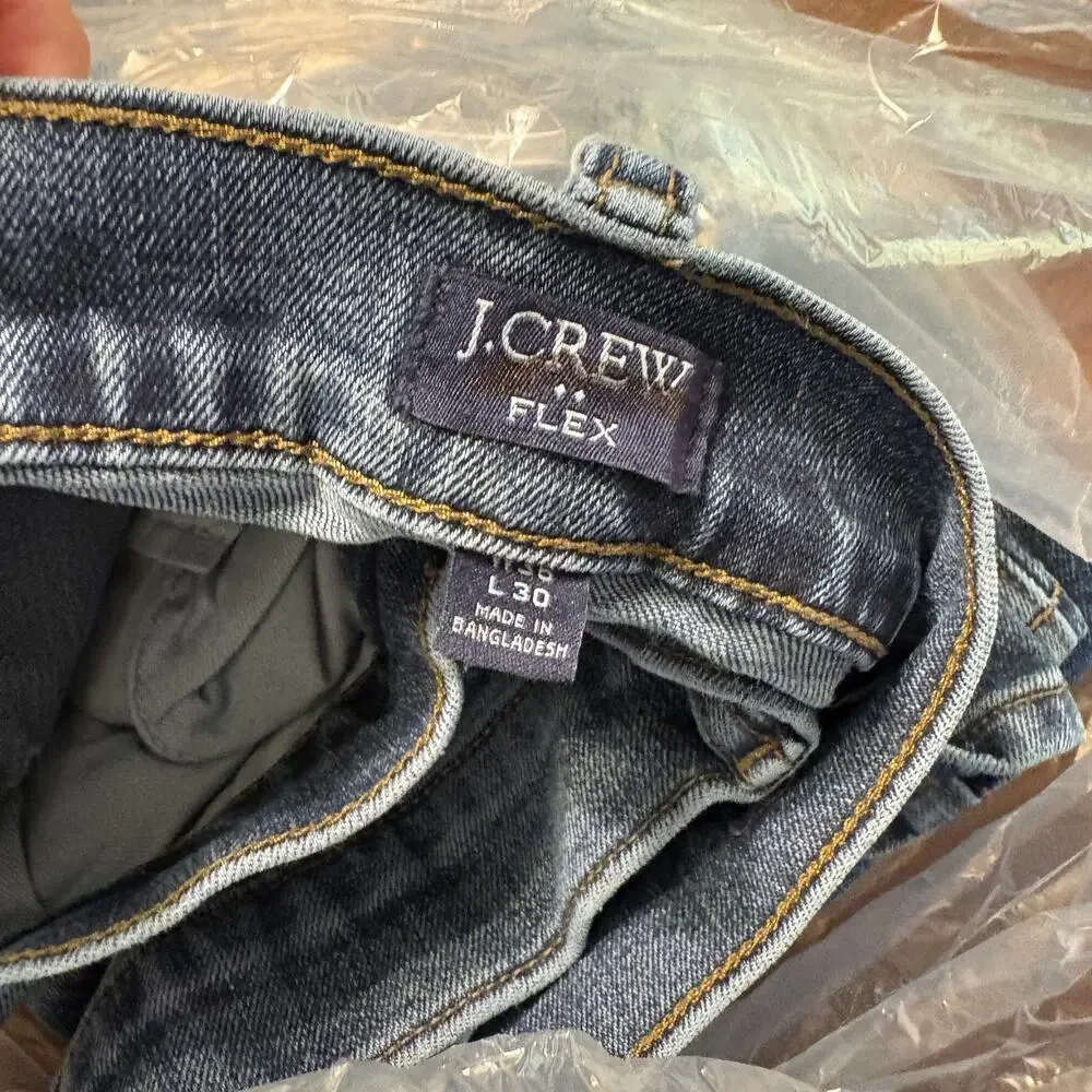 J Crew Straight Fit Jeans 36 x 30 Dark Wash NWOT AZ851 J.Crew